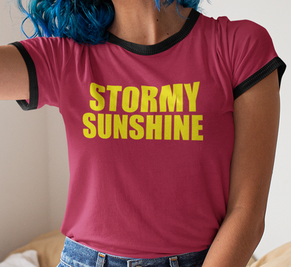 Stormy Sunshine Penny Tee - Fubarshirts.com - Red color.