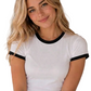 White Penny Tee. Customizable. Free Shipping. Unisex.