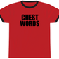 Chest Words Penny Tee | Like the shirts on ICarly | red color | retro ringer shirt