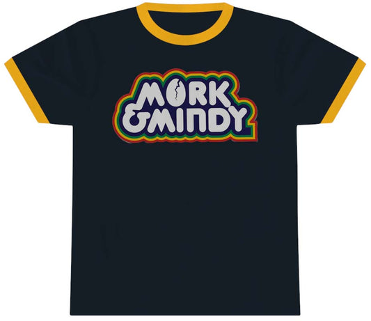 Mork and Mindy t-shirt | blue ringer tee | $16.99