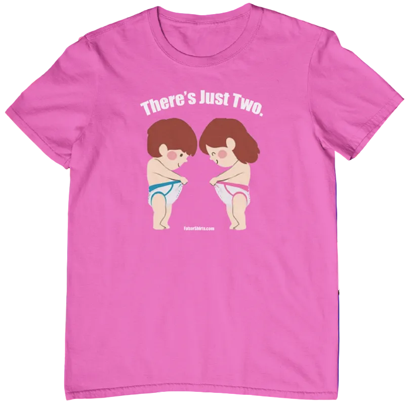 thumbnail image 2 of There Are Only Two Genders Tee – Adult & Kids Sizes – USA Made, Black, Crew Neck 2 of 6