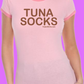 Tuna Socks t-shirt. Fitted Penny Tee by FubarShirts.com